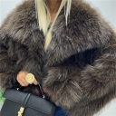 pelliccia sintetica foderata evergreen